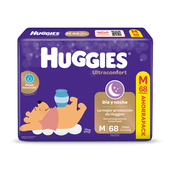 Pañales Huggies Ultraconfort M Pack X 3 Unidades